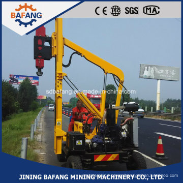 Hydraulic Hammer Pile Driver Guardrail Piling Machine for Highway Guardrail Installation